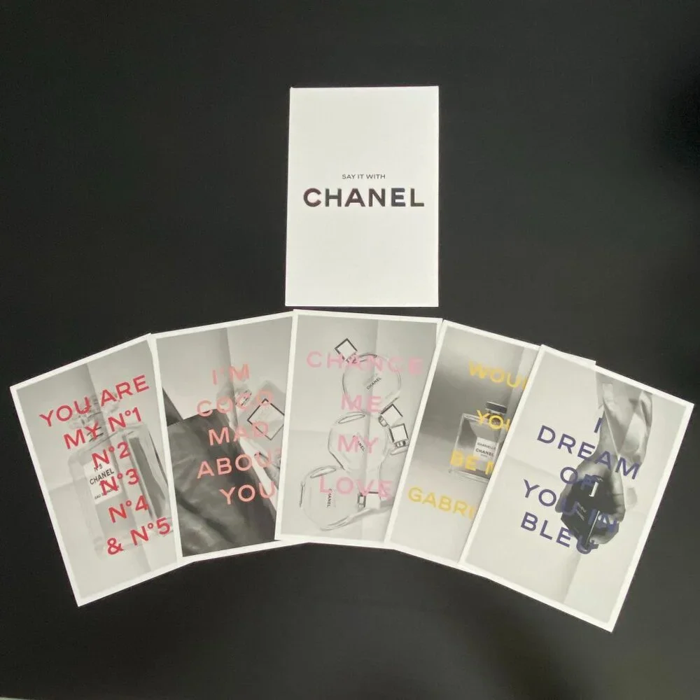 Chanel 5-pc blotter single use samples